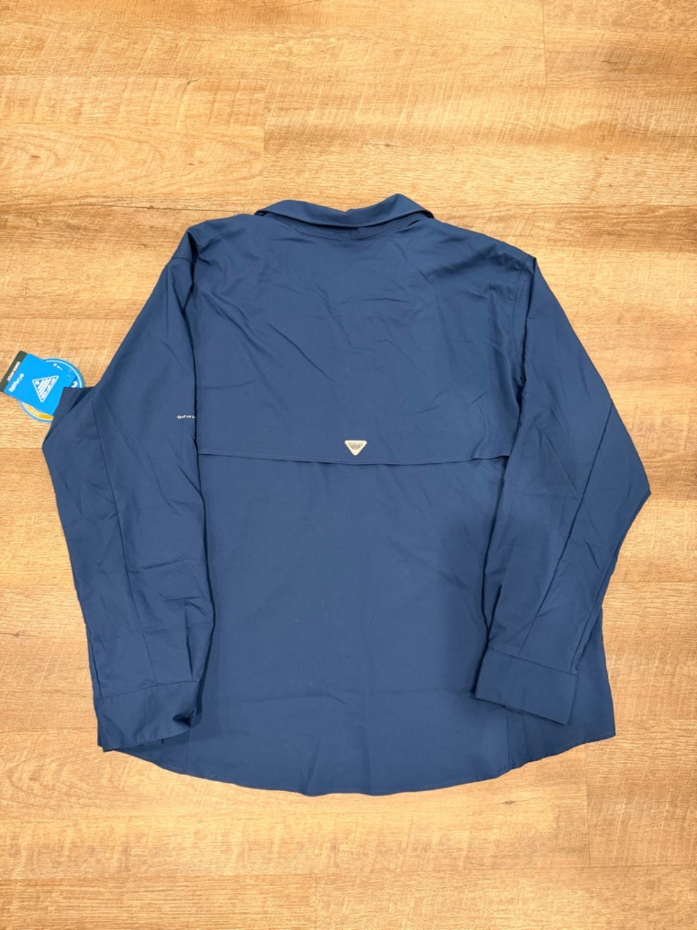 Columbia Tamiami Long Sleeve Shirt Womens 3X Plus Size UPF 40 Fishing NWT Navy - Picture 10 of 11